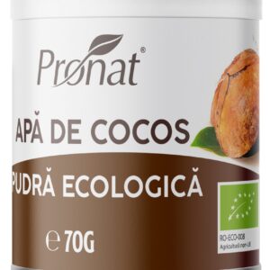 Apa de cocos bio, pudra 70g Pronat
