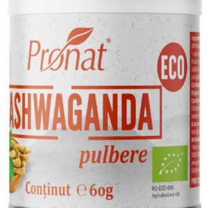 Ashwaganda bio pulbere, 60g Pronat