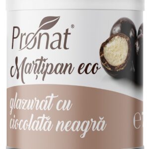Martipan bio glazurat cu ciocolata neagra, 70g Pronat