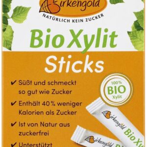 Indulcitor bio, 100% xylitol 200g (50 pliculete a 4g) Birkengold