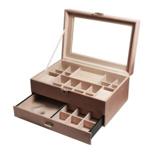 Caseta pentru bijuterii Anastasia Roz / Verde / Albastru / Alb  - CFA285