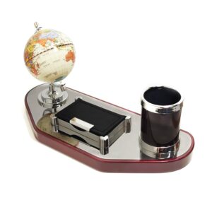 Set de Birou Executive „World Navigator” CD-1710 – Eleganță în Lemn și Aluminiu