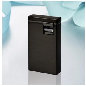 Bricheta metalica anti-vant cu dublu jet Negru / Argintiu