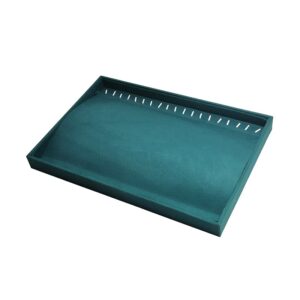 Tava Expunere Lantisoare Bratari 19 Spatii Catifea Verde WZ5295