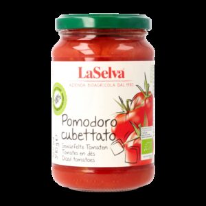 Rosii bio taiate cubulete, 340g LaSelva