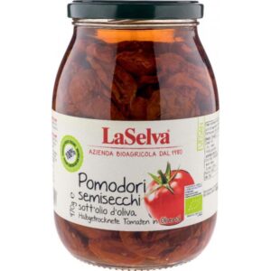 Rosii bio semi-uscate in ulei de masline, 970g LaSelva