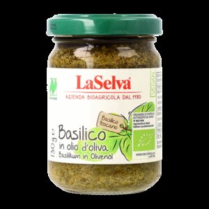 Busuioc bio in ulei de masline, 130g LaSelva