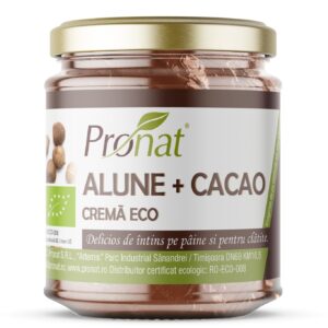 Crema bio de alune cu cacao, vegana 220g Pronat