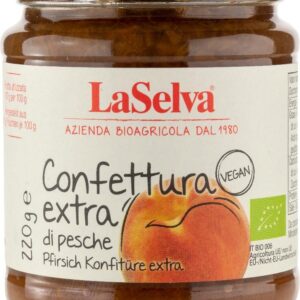 Dulceata bio extra de piersici, 220g LaSelva