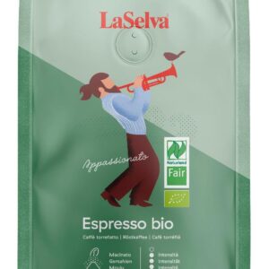 Cafea espresso bio+fair macinata, Apassionato, 250g LaSelva