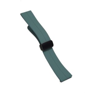 Curea de ceas Gri Petrol din silicon cu inchidere deployant magnetic 20mm, 22mm WZ5364