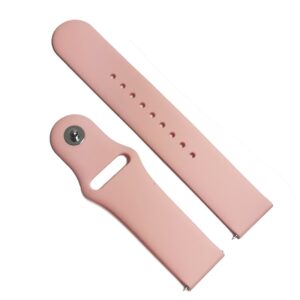 Curea de SmartWatch Roz-pal tip smartwatch din Silicon moale 22mm JD1606Roz