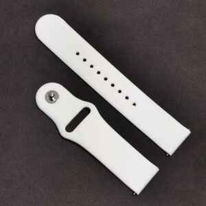 Curea de SmartWatch Alba tip smartwatch din Silicon moale 22mm JD1606Alb