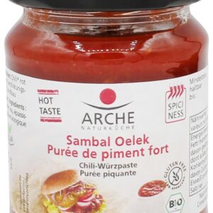 Pasta bio de chili Sambal Oelek, 125g Arche
