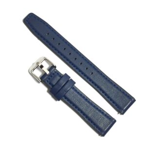 Curea de ceas Bleumarin din piele ecologica si silicon - 14mm 16mm 18mm 20mm 22mm - WZ5421