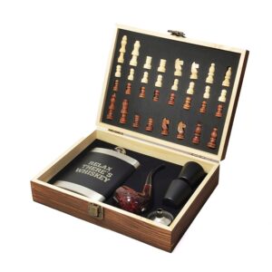 Set Sah, Plosca cu pahare si Pipa CD-MH-5N