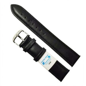 Curea de ceas culoare Neagra din piele naturala Matteo Ferari 12mm, 14mm, 16mm, 18mm, 20mm, 22mm, 24mm WZ544