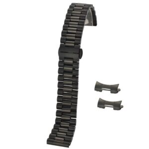 Bratara Metalica Neagra cu Deployant 14mm 16mm 18mm 19mm 20mm 21mm 22mm 23mm 24mm WZ822