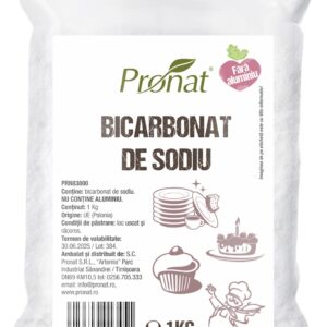 Bicarbonat de sodiu, 1kg Pronat