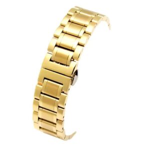 Bratara Metalica aurie cu Deployant 18mm 20mm 22mm 24mm 26mm WZ1024