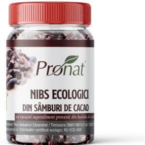 Nibs bio din samburi de cacao, 130g Pronat