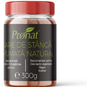Sare de stanca afumata natural, 300g Pronat