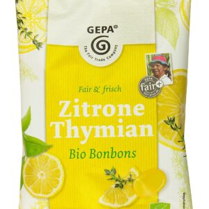 Dropsuri bio cu lamaie si cimbru, 100g, Gepa