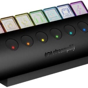 Hub USB streamplify HUB CTRL, 7 porturi, iluminare RGB