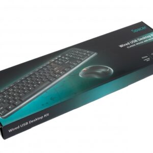 WIRED KIT SPACER USB QWERTY keyboard + optical mouse combo 'SPDS-S6201' (include timbru verde 0.01 lei)