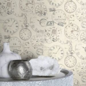 Tapet superlavabil Rasch model ceasuri cod 649208