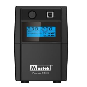 UPS MUSTEK PowerMust 848 LCD (850VA) Line Interactive, Schuko (include timbru verde 3 lei)
