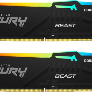 Memorie Kingston FURY Beast RGB 64GB DDR5 6000MHz CL36 Dual Channel Kit