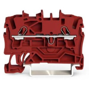 Set 5 bucati clema sir cu 2 conductori 2.5mm Wago 2002-1203, rosu