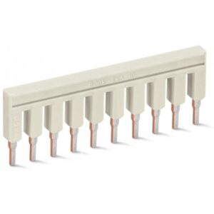 Jumper izolat cu 10 contacte Wago 2002-410, gri / buc