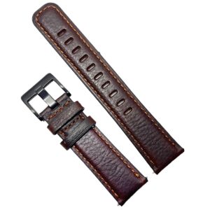 Curea de ceas din piele maro inchis 20mm 22mm 24mm WZ2210