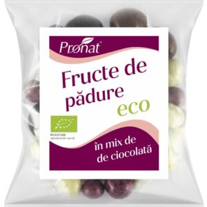 Fructe de padure bio in mix de ciocolata, 50g Pronat