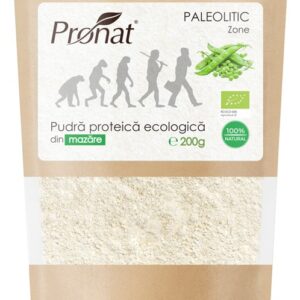 Pudra proteica bio de mazare, 200g Pronat