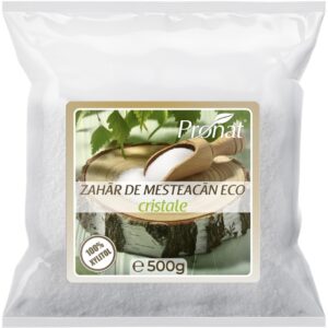 Zahar de mesteacan bio cristale, 100% xylitol, 500g Pronat