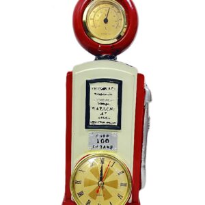 Ceas Retro cu Termometru – Design Pompă de Benzină Vintage (USA) Wz3840