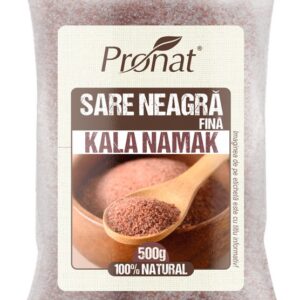 Sare neagra fina Kala Namak, 500g Pronat