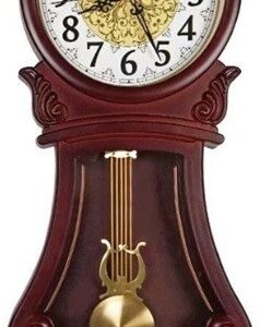 Ceas de Perete Retro cu Pendul – Beesealy Grandfather, Mecanism Silențios