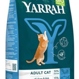 Hrana uscata bio pentru pisici cu pui si peste, 800g Yarrah