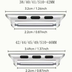 Cataramă Metalică Premium pentru Apple Watch | Argintiu | Compatibilă cu Toate Modelele