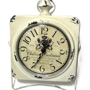 Ceas de Masă cu Aspect Vintage | Formă Patrată de Ceas de Buzunar | Model WZ4343 | WatchZone