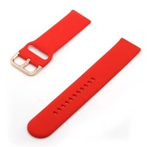 Curea roșie din silicon tip smartwatch 20mm / 22mm – schimb ceas sport, stil modern WZ970