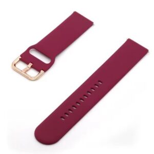 Curea vișinie din silicon tip smartwatch 20mm / 22mm — schimb ceas sport, stil modern WZ1520