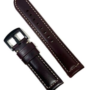 Curea din piele naturală maro-roscat 20mm 22mm 24mm 26mm WZ996
