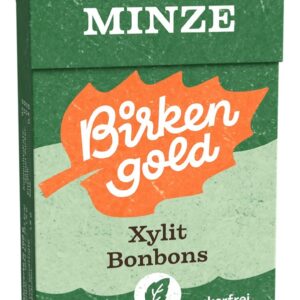Bomboane masticabile cu xylitol și menta 30g Birkengold