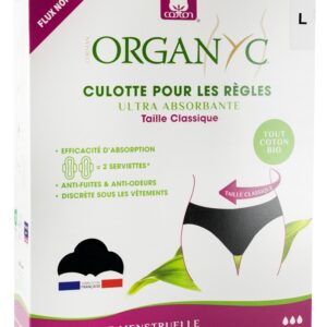 Lenjerie intima pentru perioada menstruala, talie clasica, marimea L, Organyc