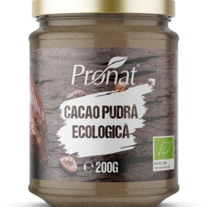 Cacao pudra bio, 200g Pronat